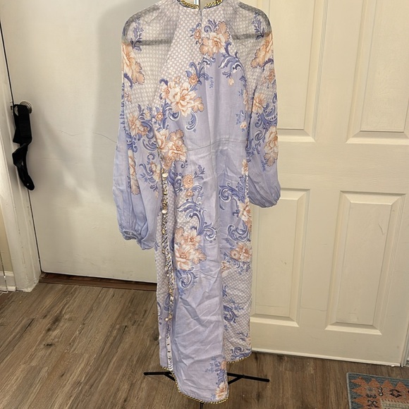 ZIMMERMANN Postcard midi dress size 0= US 2/4 *light discoloration spots on back - Picture 8 of 15